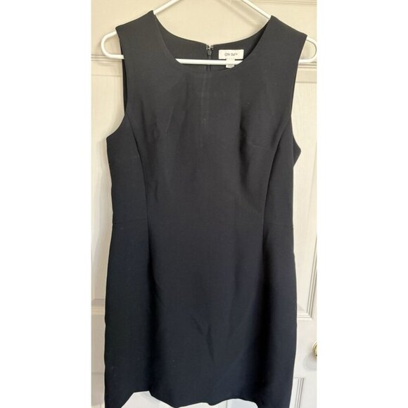 On 34th Size 10 Black Fully Lined Sheath Dress - Picture 1 of 6